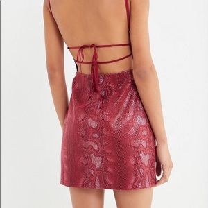 Urban Outfitters Snake Print Strappy Dress